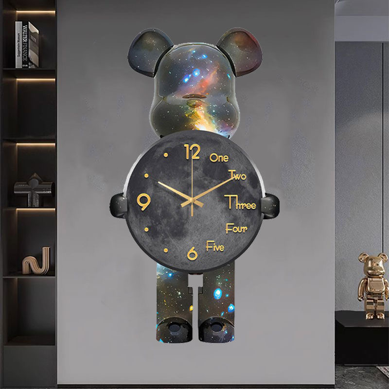 Animal Clock 60X31 CM 1 Environmentally friendly material, no need for punching Animal Clock 60X31 CM 1 Environmentally friendly material, no need for punching